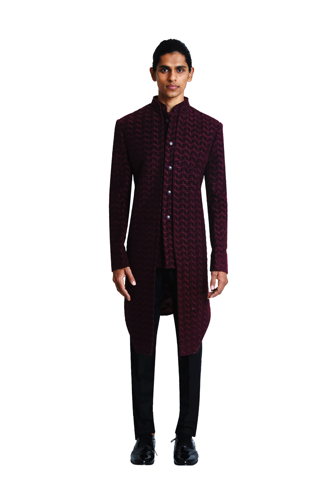  BOOMERANG MOCK LAYER  WINE JACKET 