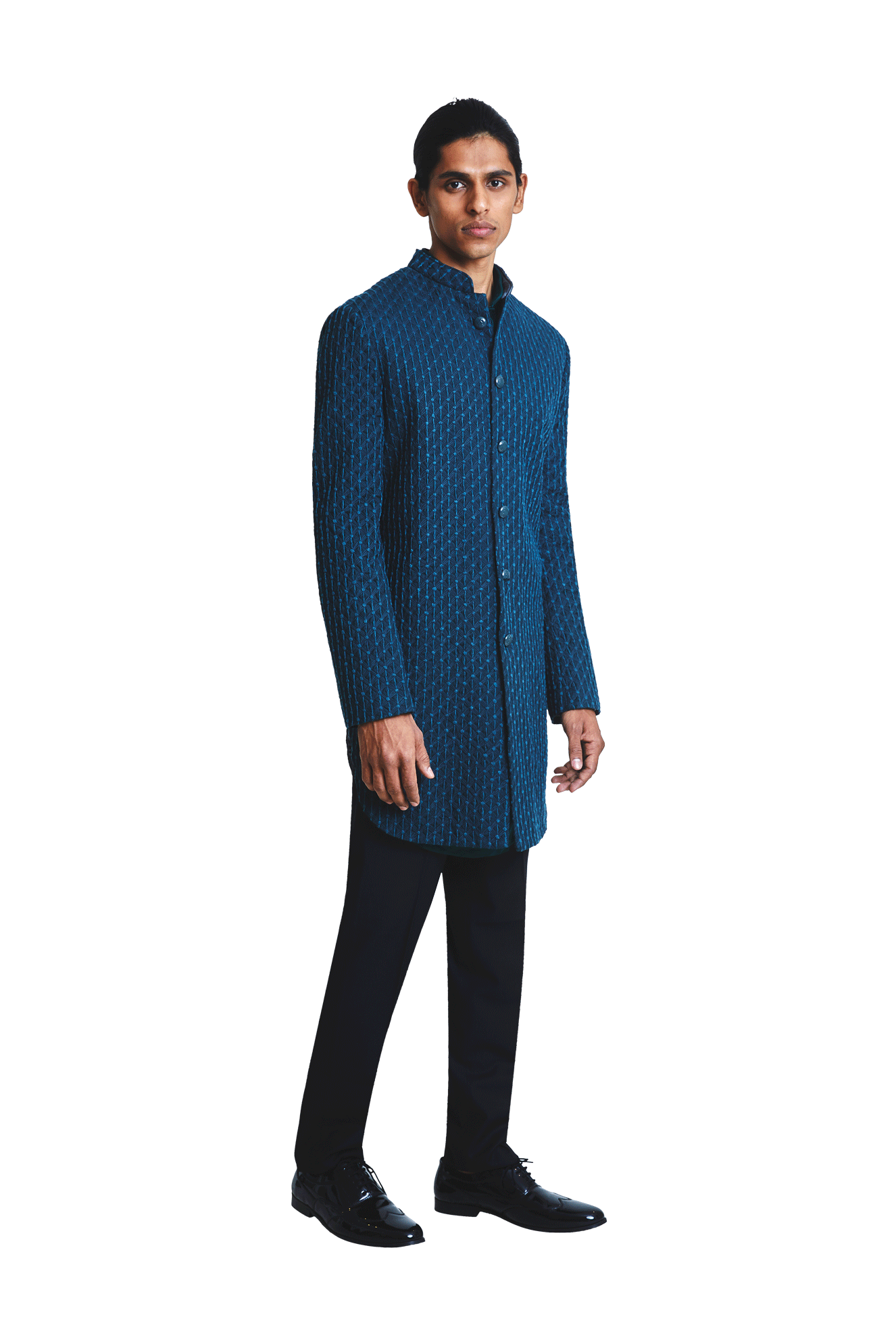 BIG GRID NAVY JACKET  