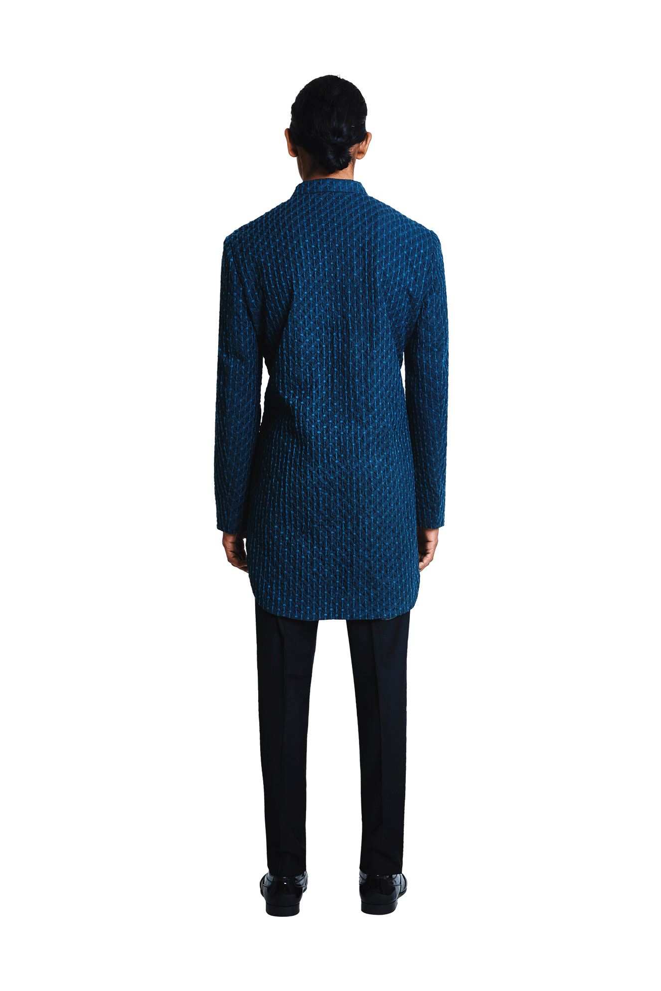 BIG GRID NAVY JACKET  