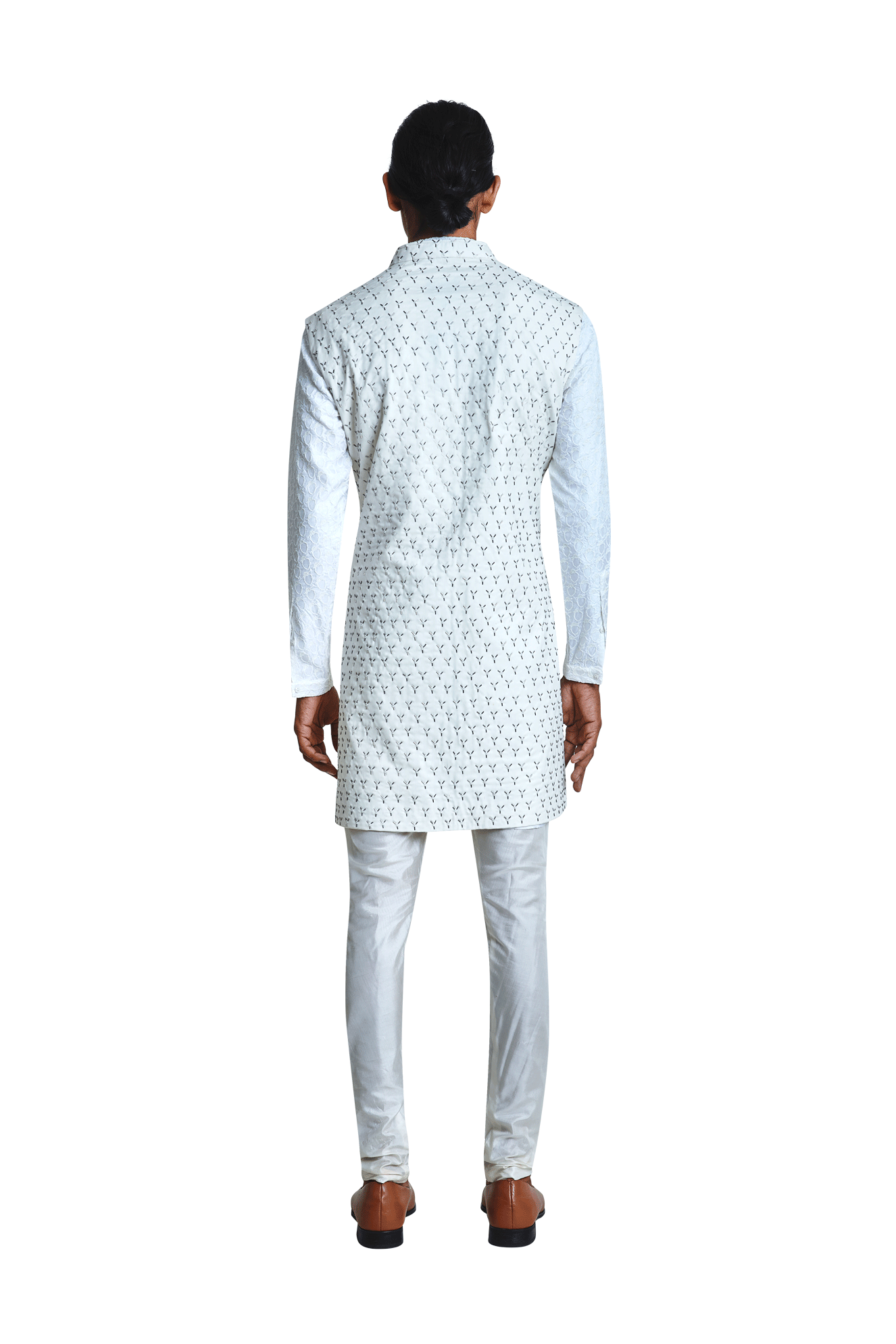 Y HIGHLIGHTED MOCK LAYER SLEEVELESS JACKET  