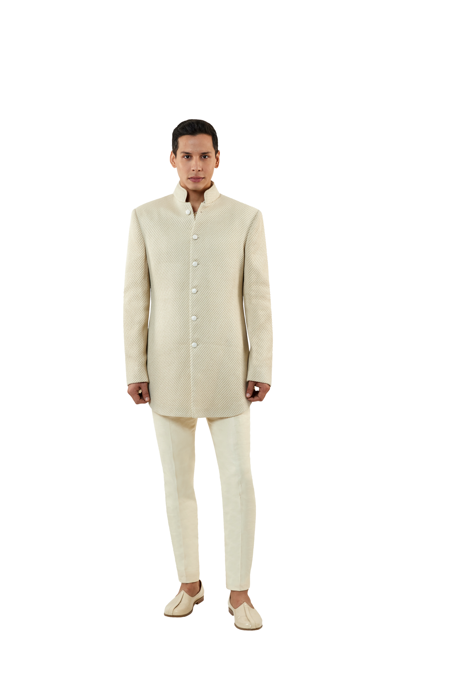  TWILL EMBROIDERED BANDHGALA 