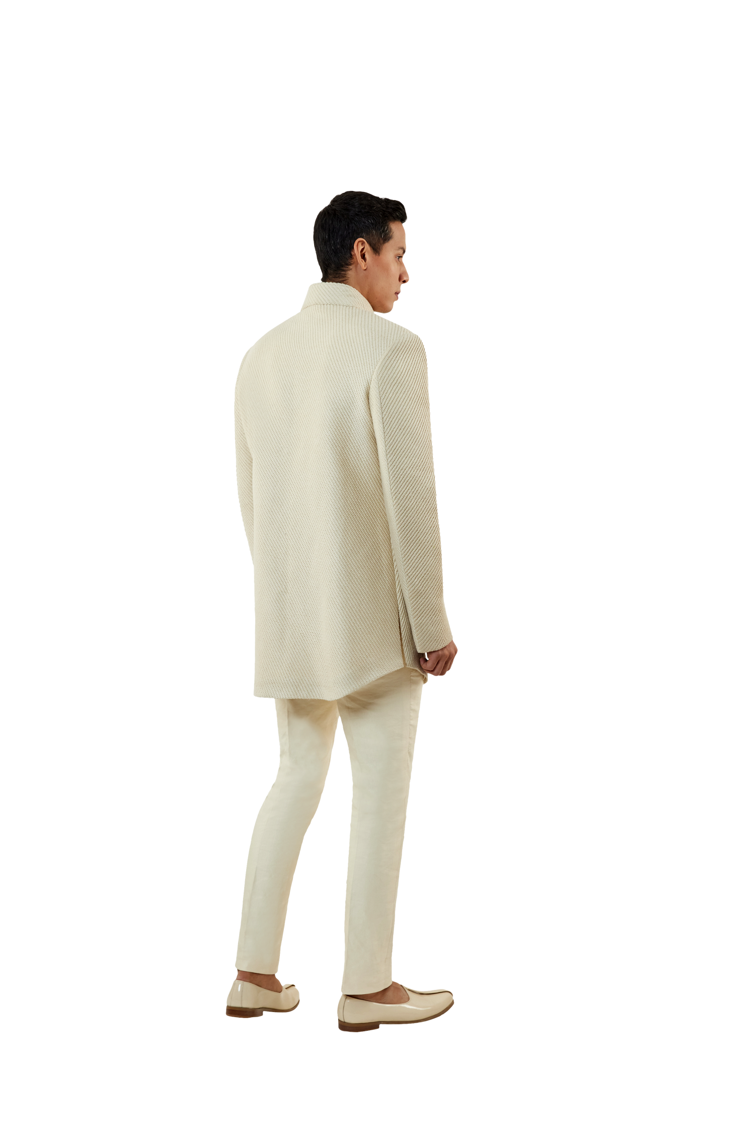 TWILL EMBROIDERED BANDHGALA  