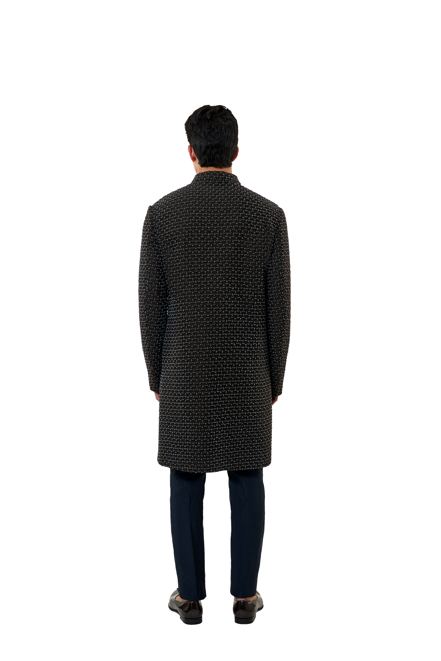 PLANT BEADED BROWN JACKET  