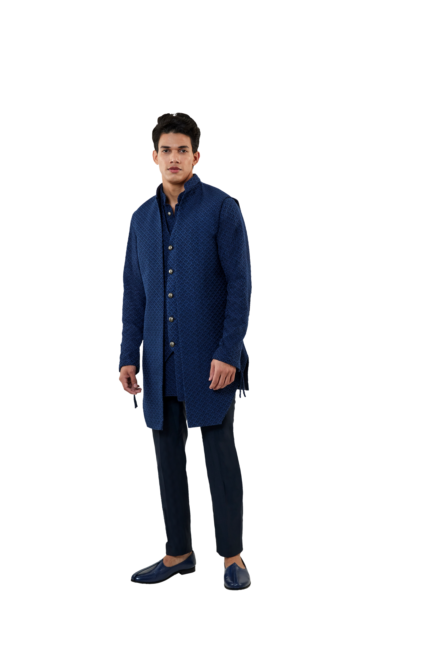 TRI-FLOWER NAVY 3 PIECE SET  