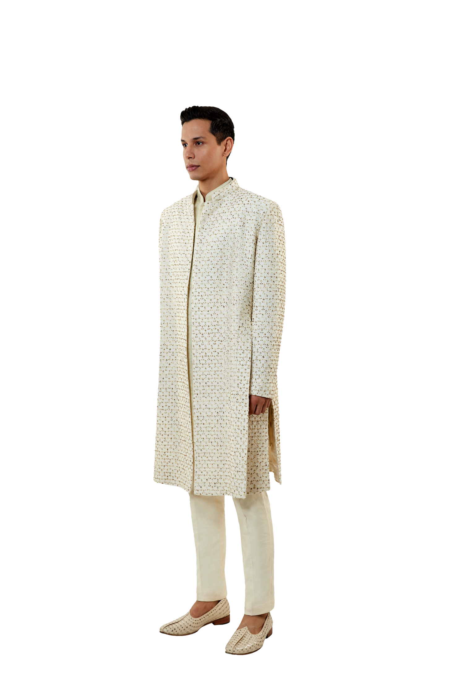 PLANT MULTI BEADED DOUBLE LAYER JACKET  