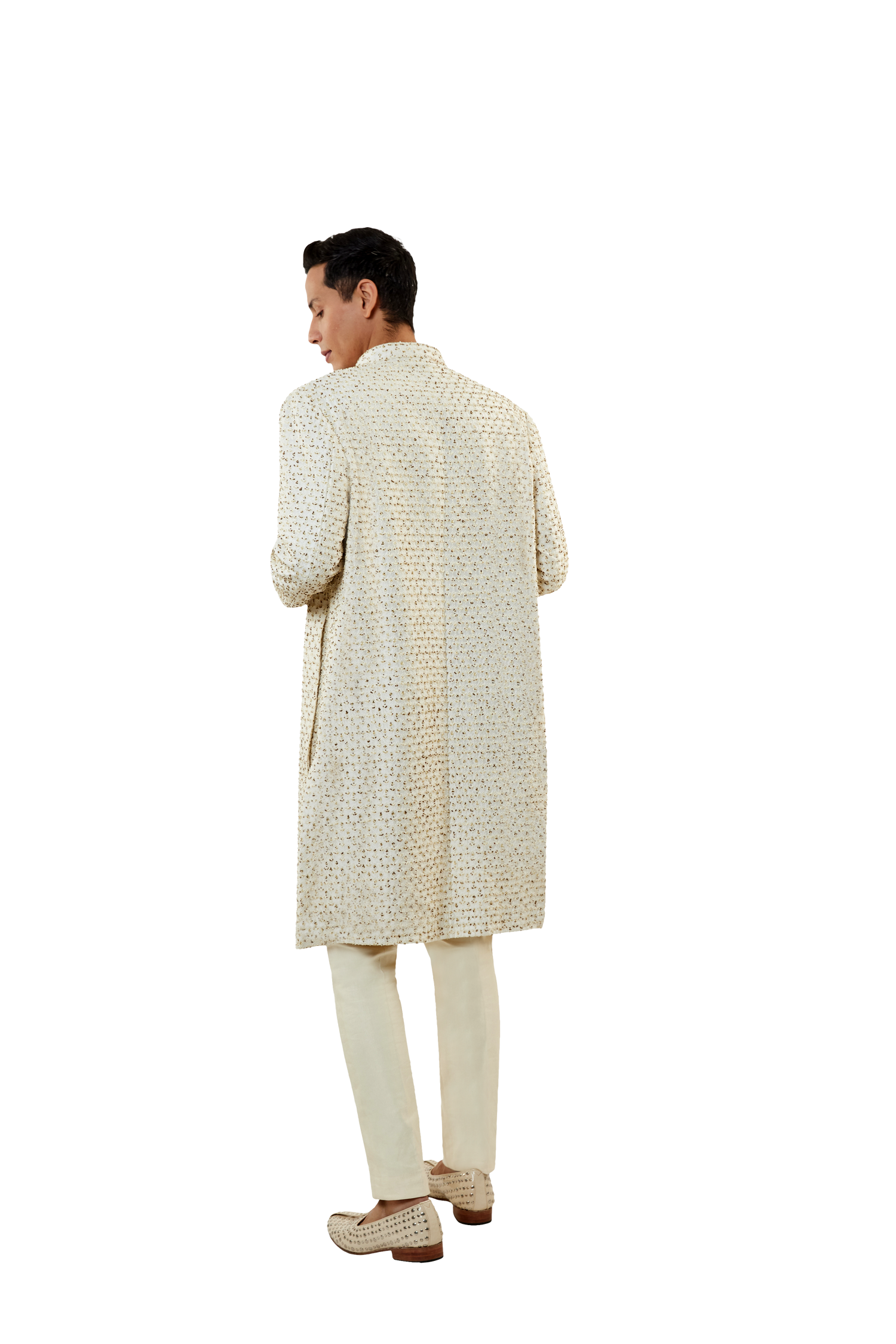 PLANT MULTI BEADED DOUBLE LAYER JACKET  