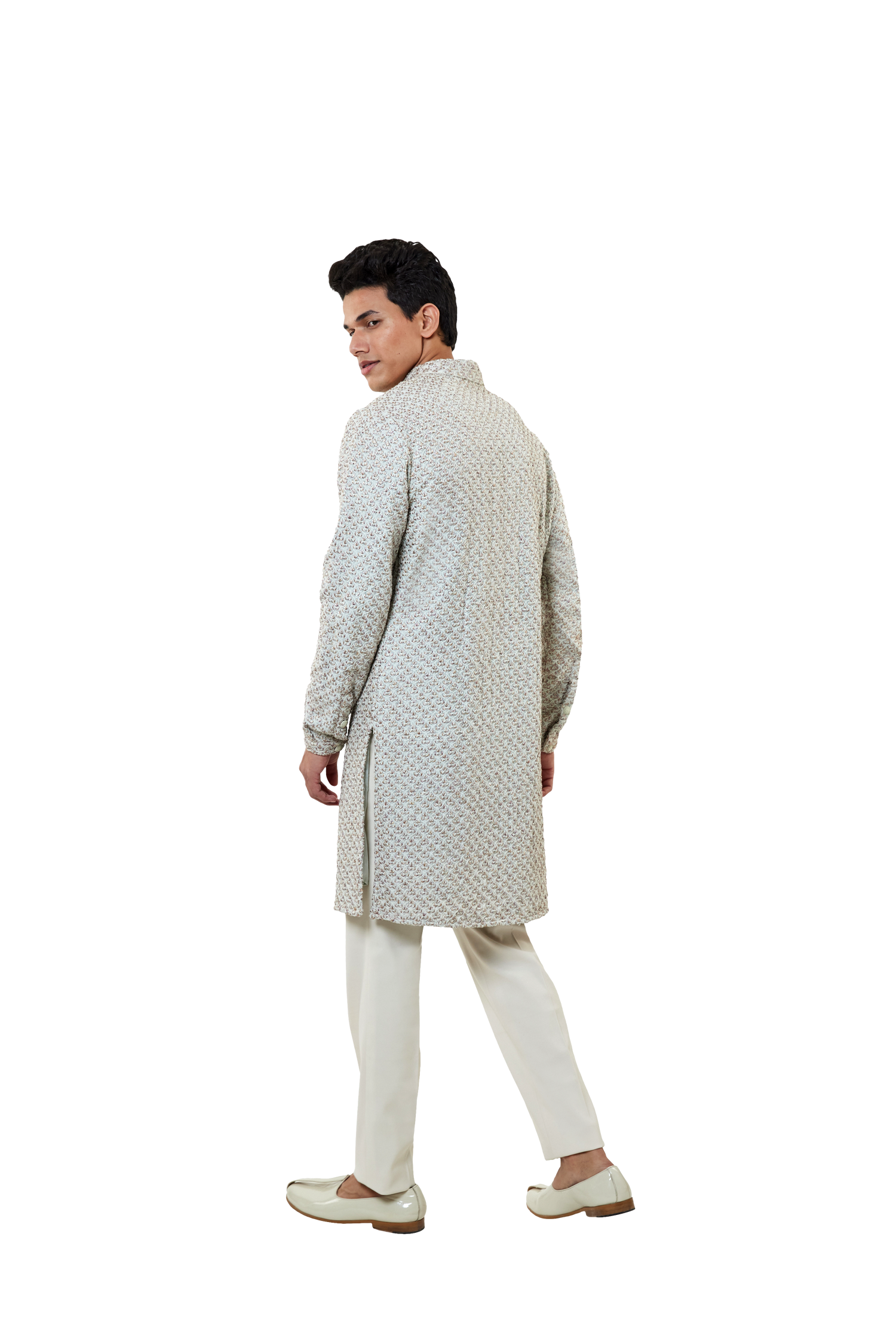 TRI-FLOWER MULTI THREAD KURTA  