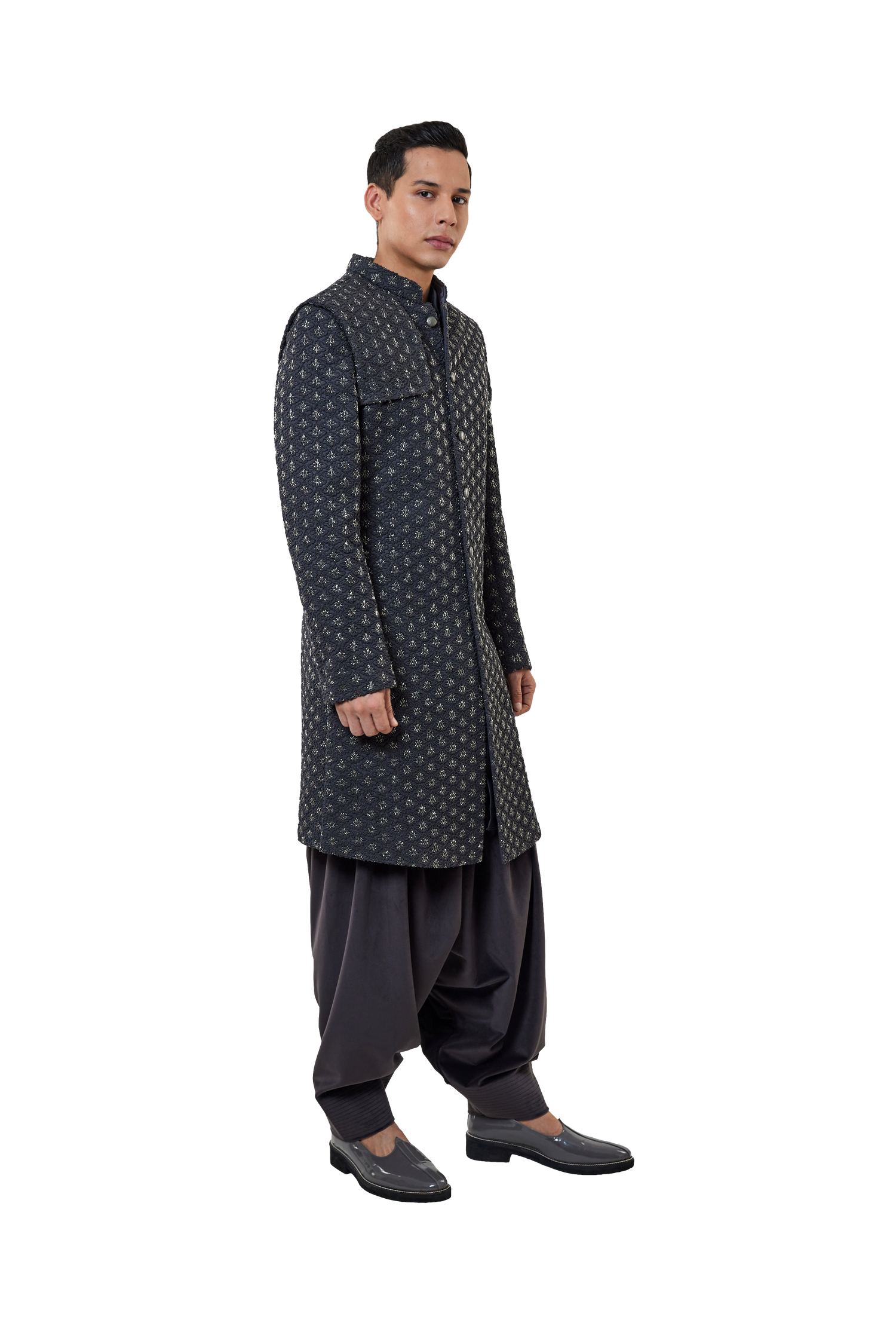 LAMP HIGHLIGHTED TRENCH COAT DECONSTRUCTED JACKET  