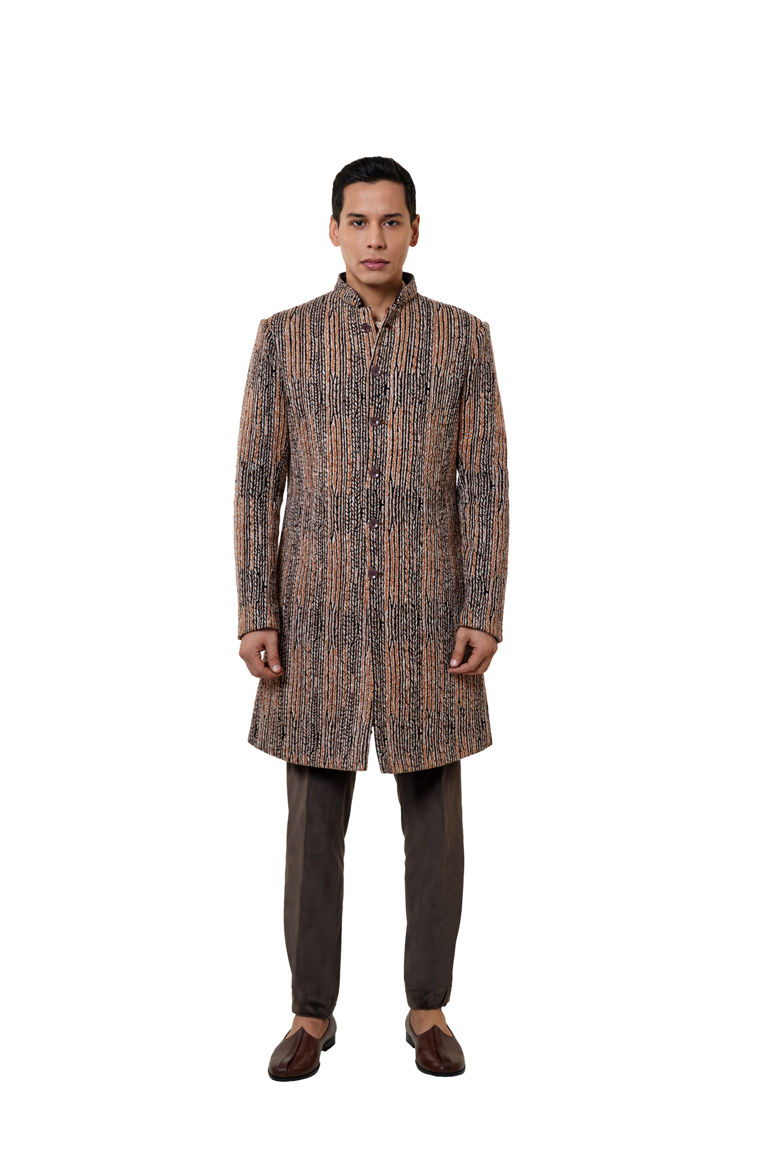  HERRINGBONE EMBROIDERED JACKET 
