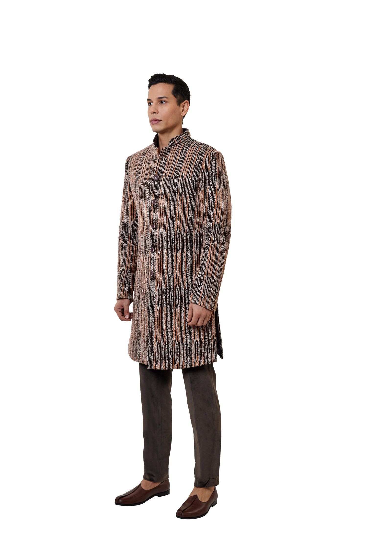 HERRINGBONE EMBROIDERED JACKET  