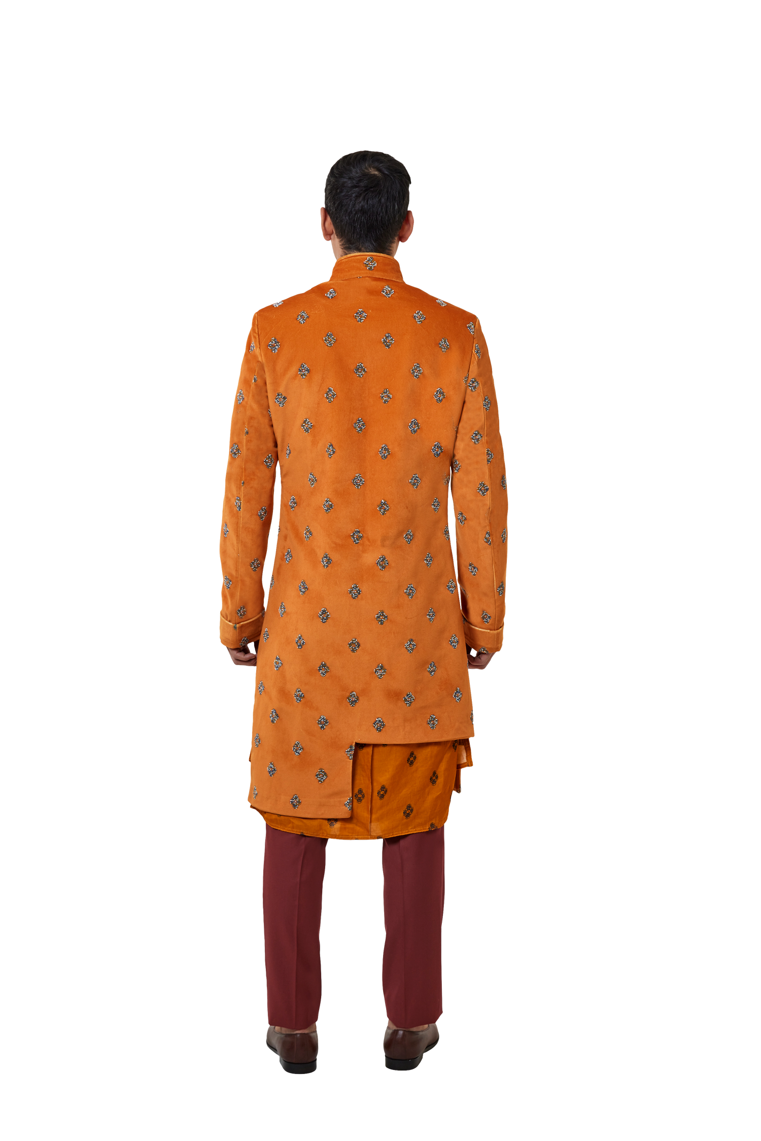 IKAT BEADED ZIPPER JACKET  