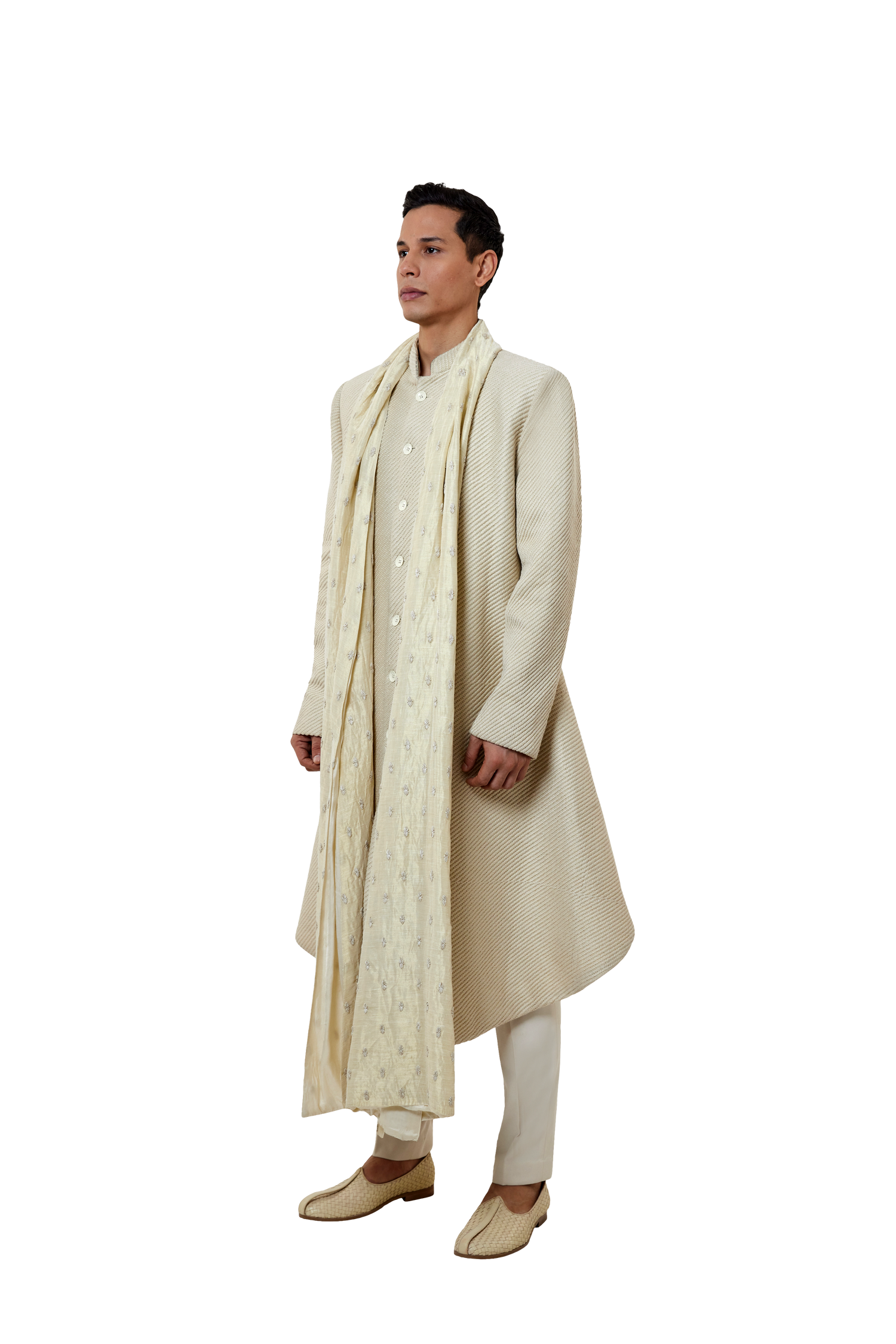 TWILL EMBROIDERED FLARE JACKET  