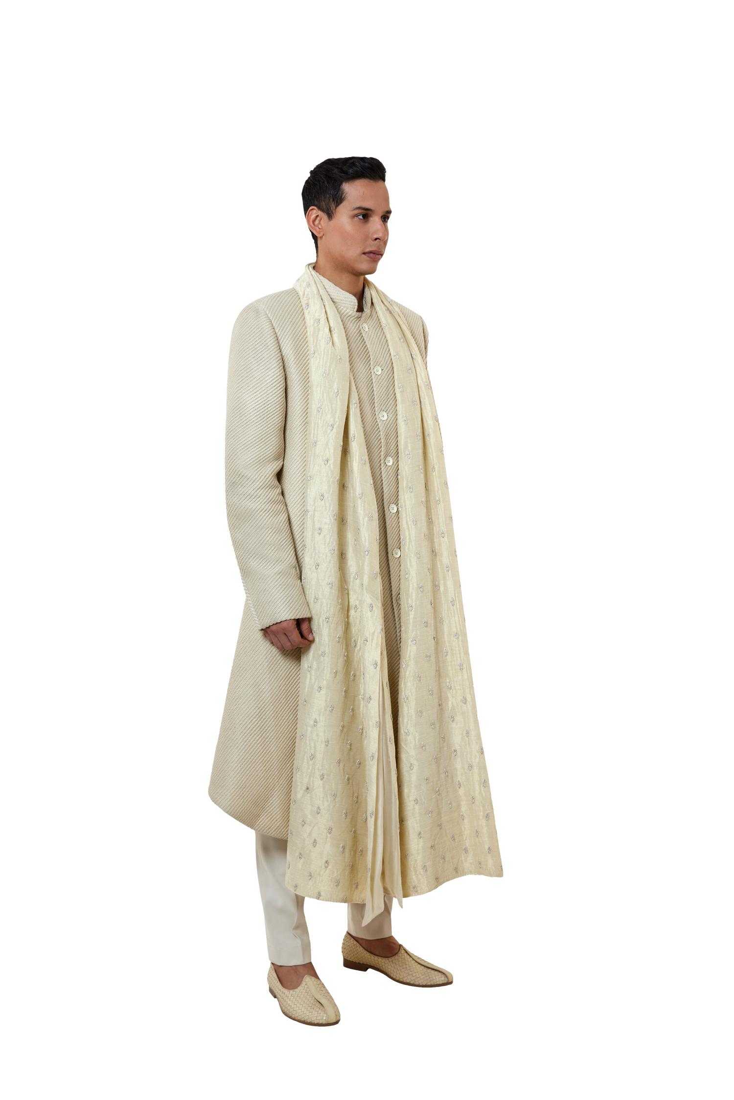 TWILL EMBROIDERED FLARE JACKET  