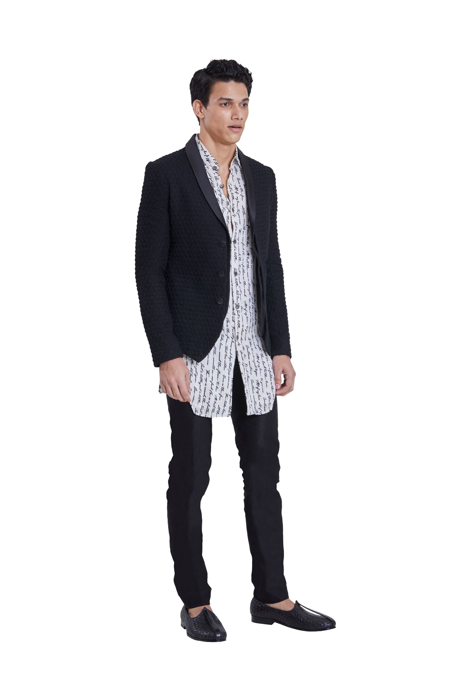 MINI FLOWER KNOTTED BANDHGALA  