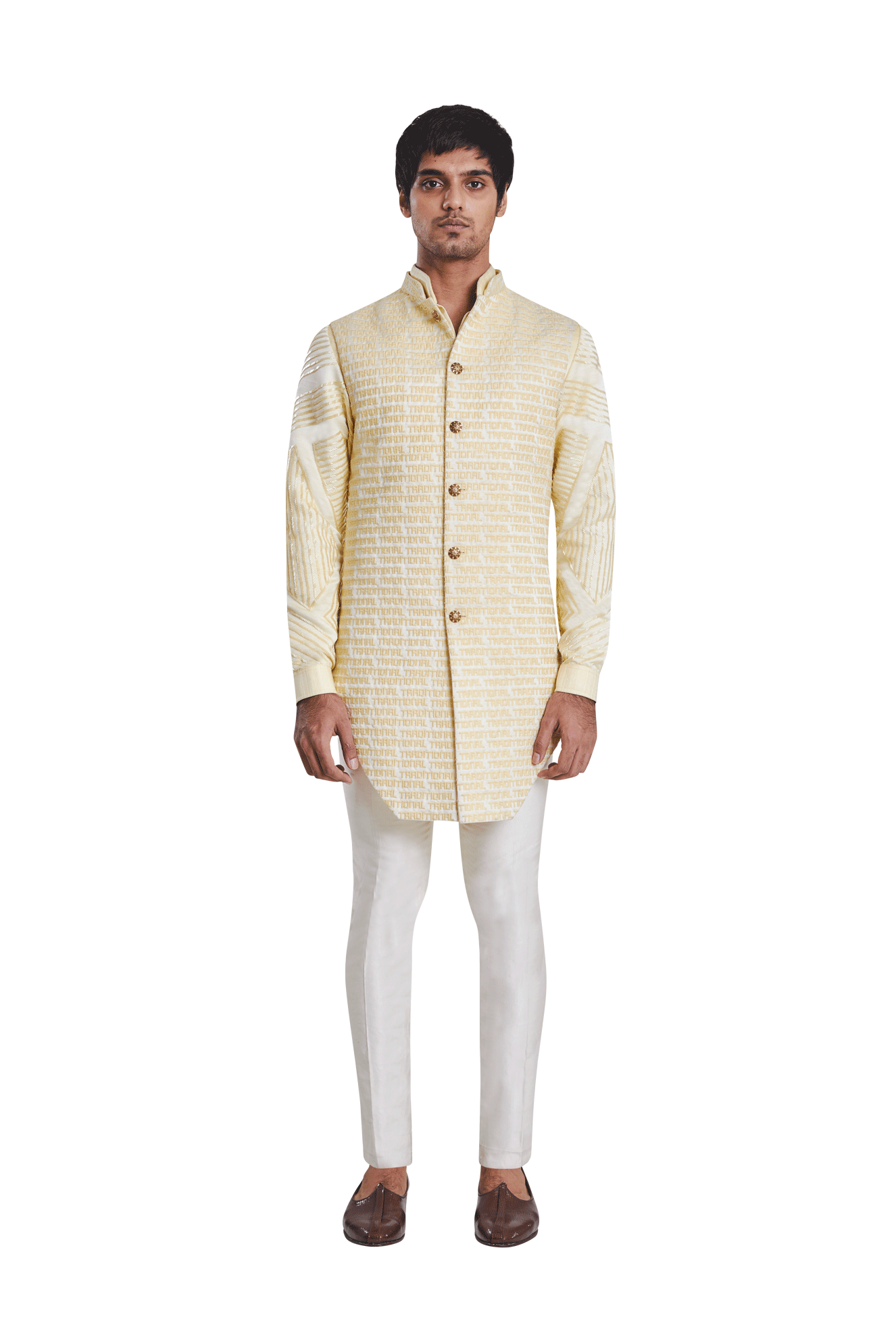 TRADITIONAL FLAT SLEEVELESS LONG KOTI  