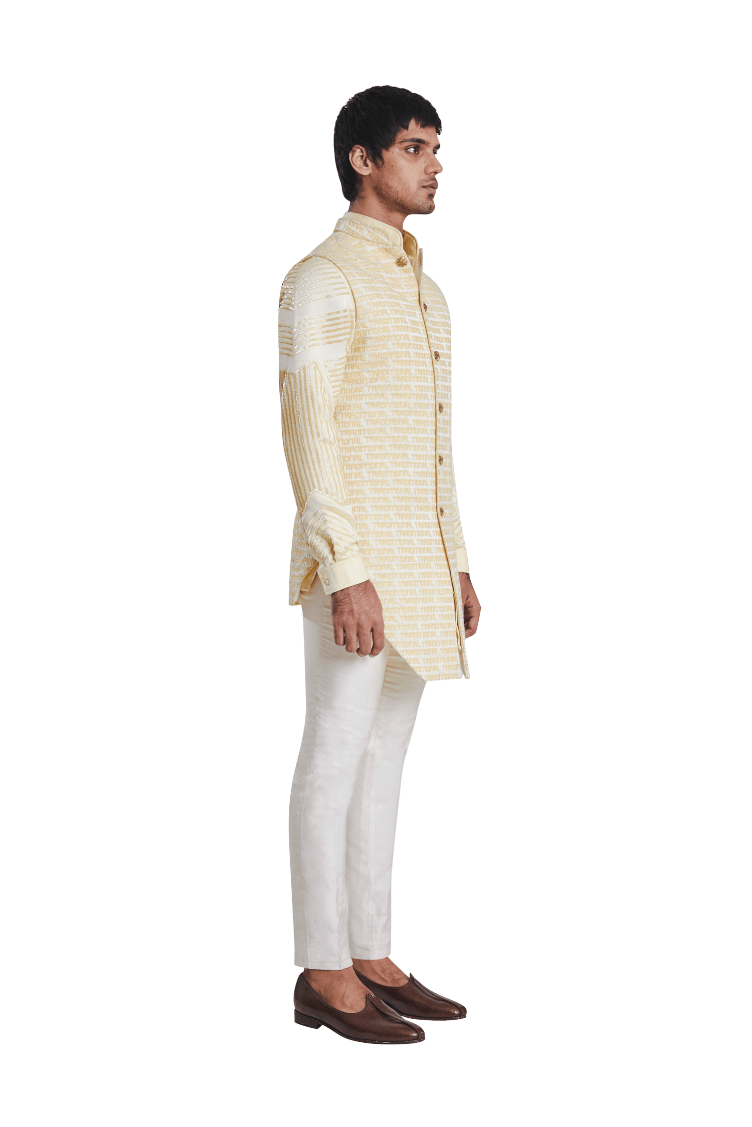TRADITIONAL FLAT SLEEVELESS LONG KOTI  