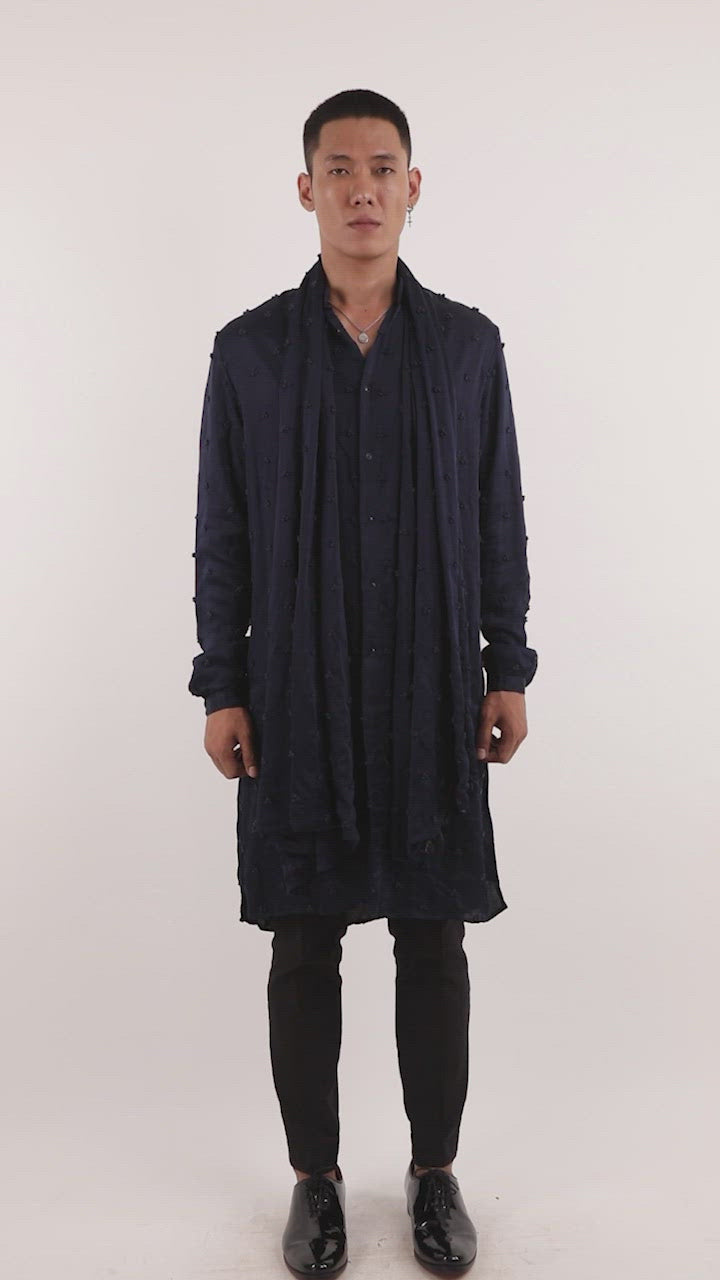 BIG BRAILLE KNOTTED KURTA  