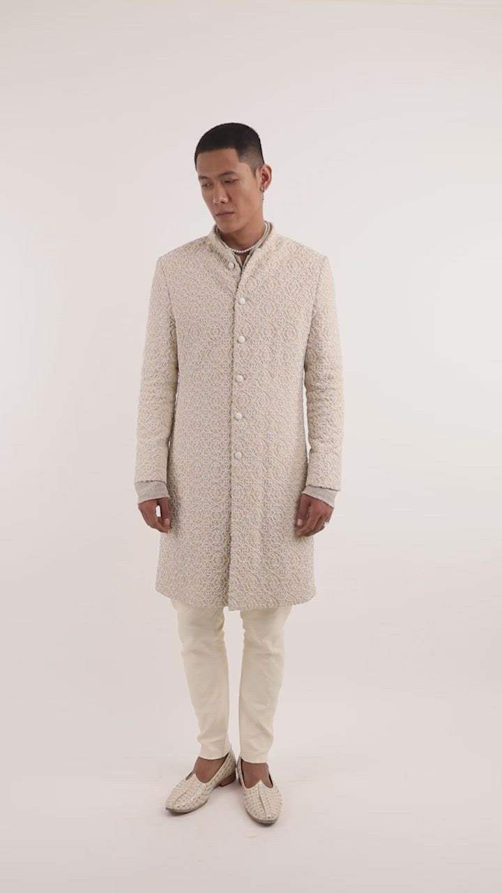 LINE GEOMETRIC TAUPE JACKET  