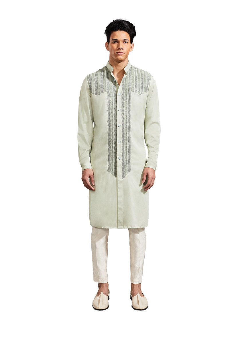  YOKE SMALL CHEVRON KURTA 