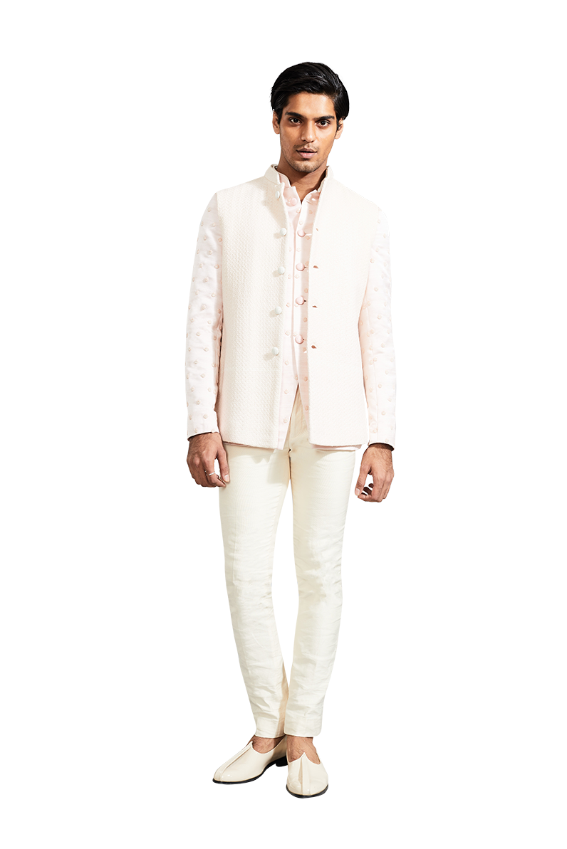  HONEYCOMB SLEEVELESS JACKET 