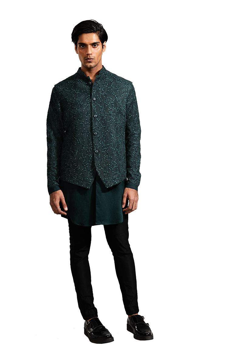  MICRO FOILAGE SHORT DECONSTRUCTED FOREST GREEN SET 