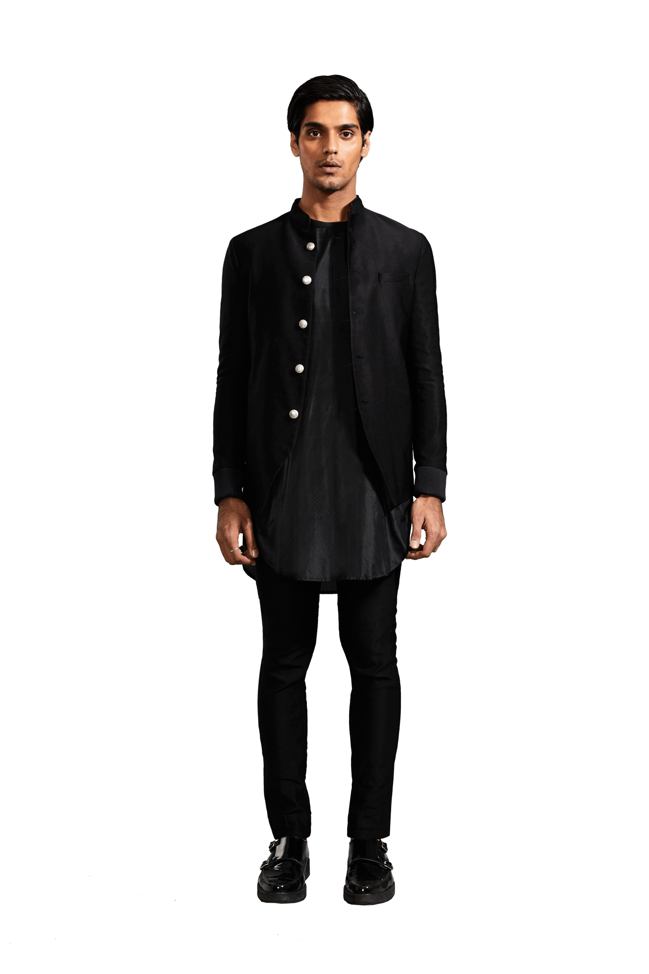  CORDED RIB CUFF BLACK BANDHGALA 