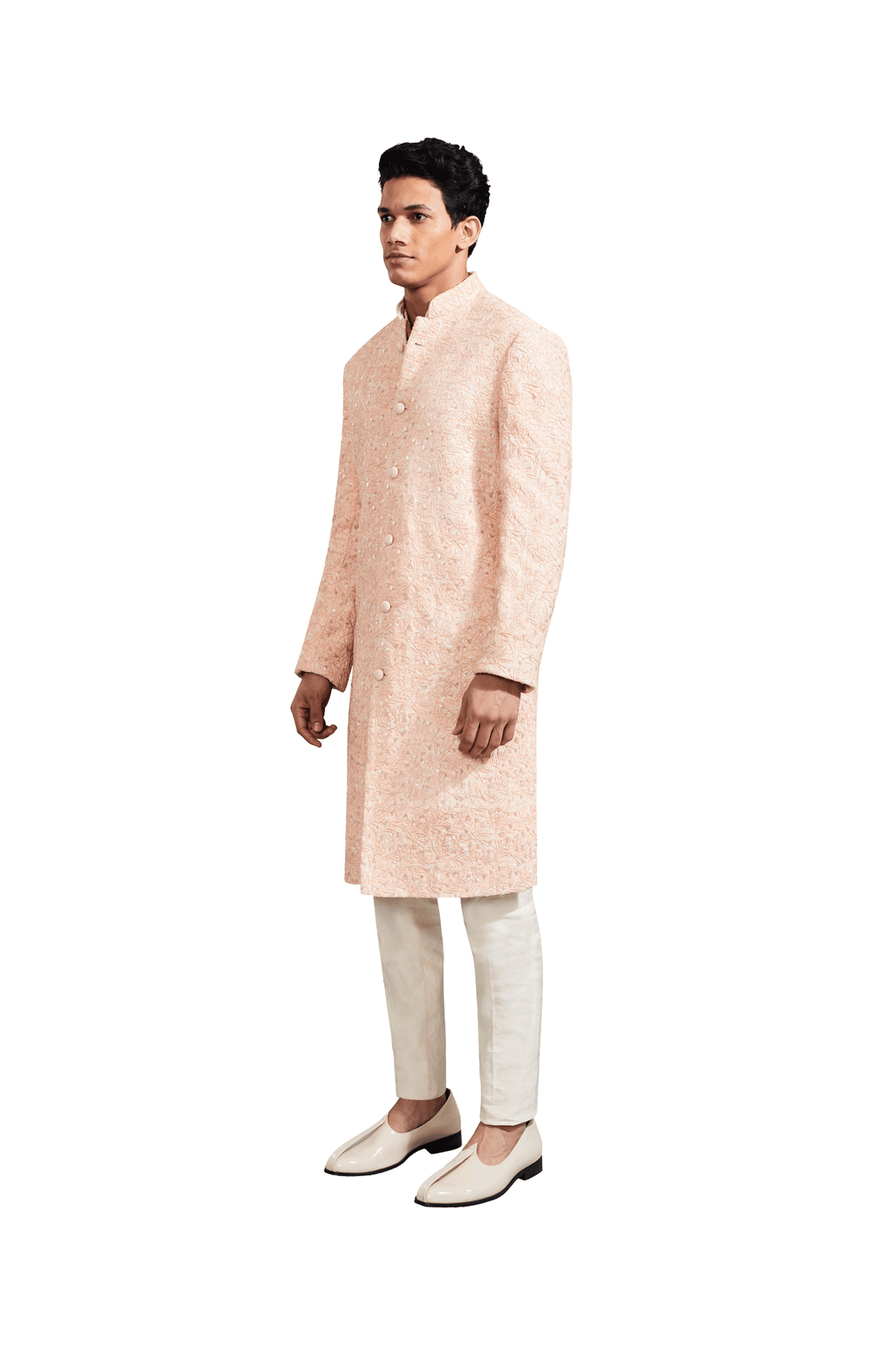 TEXTURED WHEAT FOLIAGE HIGHLIGHTED JACKET  