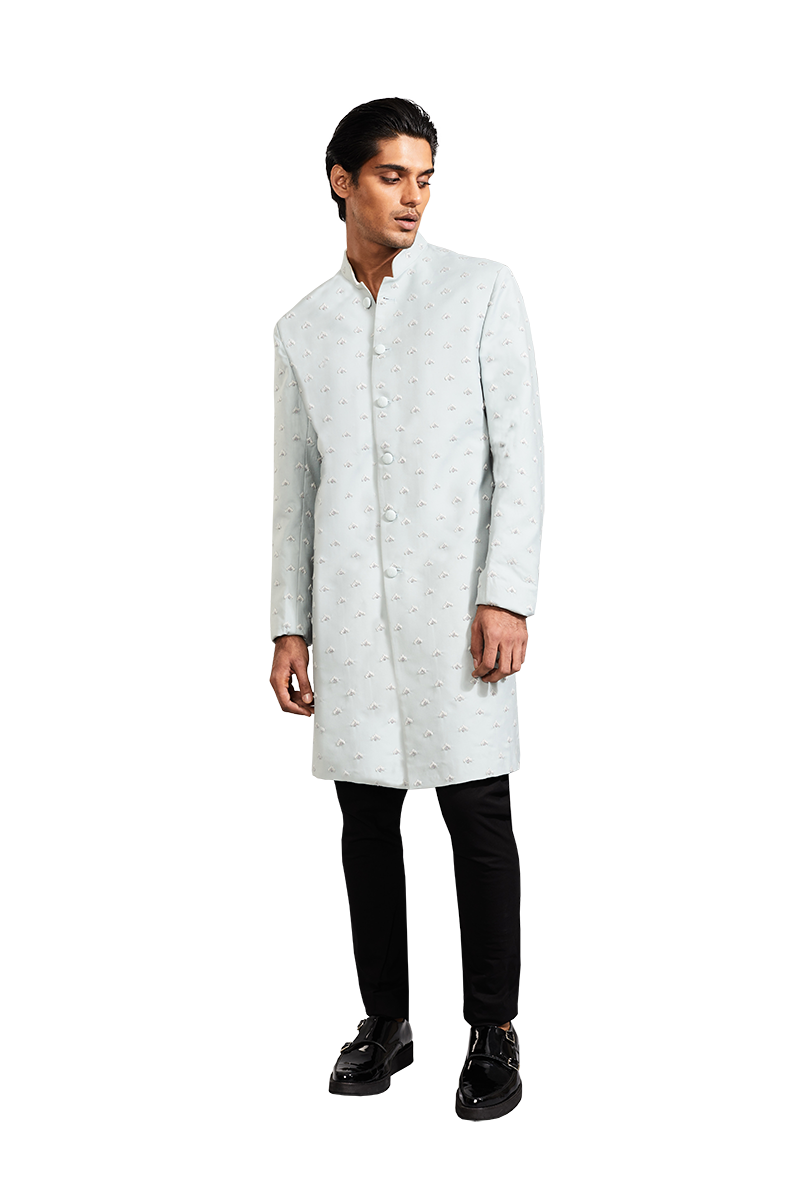  OUTSPREAD BOM ARROW BEADED SLATE BLUE JACKET 