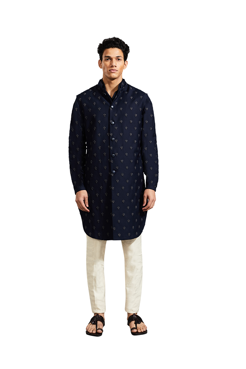  LIBRA FLOWER LONG DECONSTRUCTED NAVY SET 