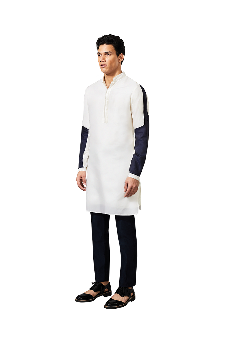 ARMOUR PATCH SLEEVE KURTA  