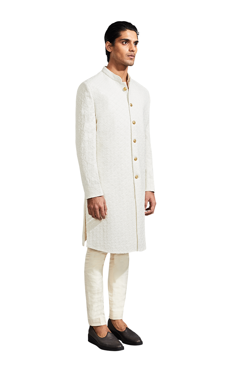 DECON FLOWER FLAT HIGHLIGHTED VANILLA JACKET  