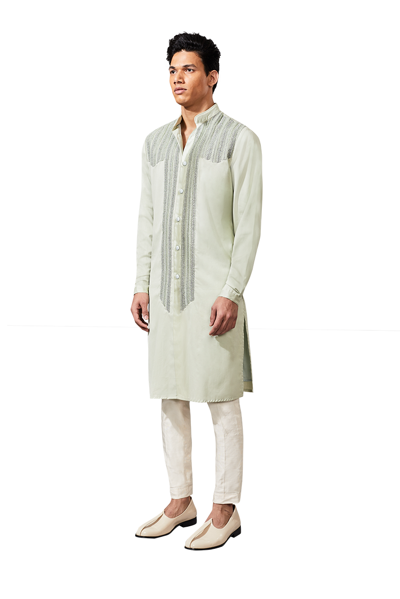 YOKE SMALL CHEVRON KURTA  