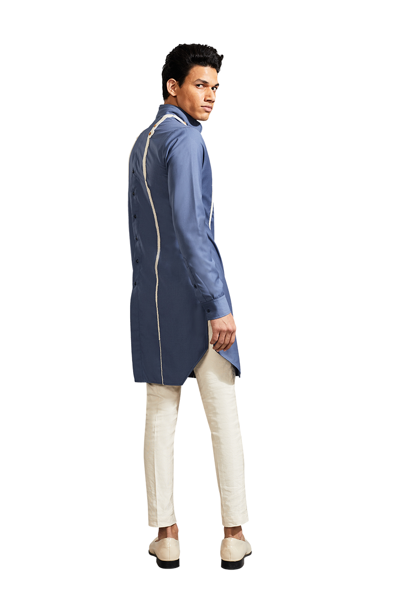 SUSPENDER KNOTTED KURTA  