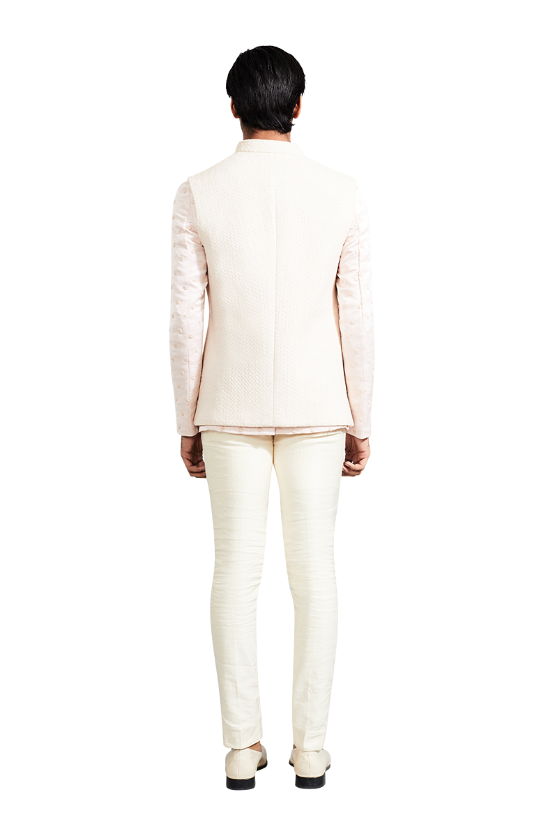 HONEYCOMB SLEEVELESS JACKET  