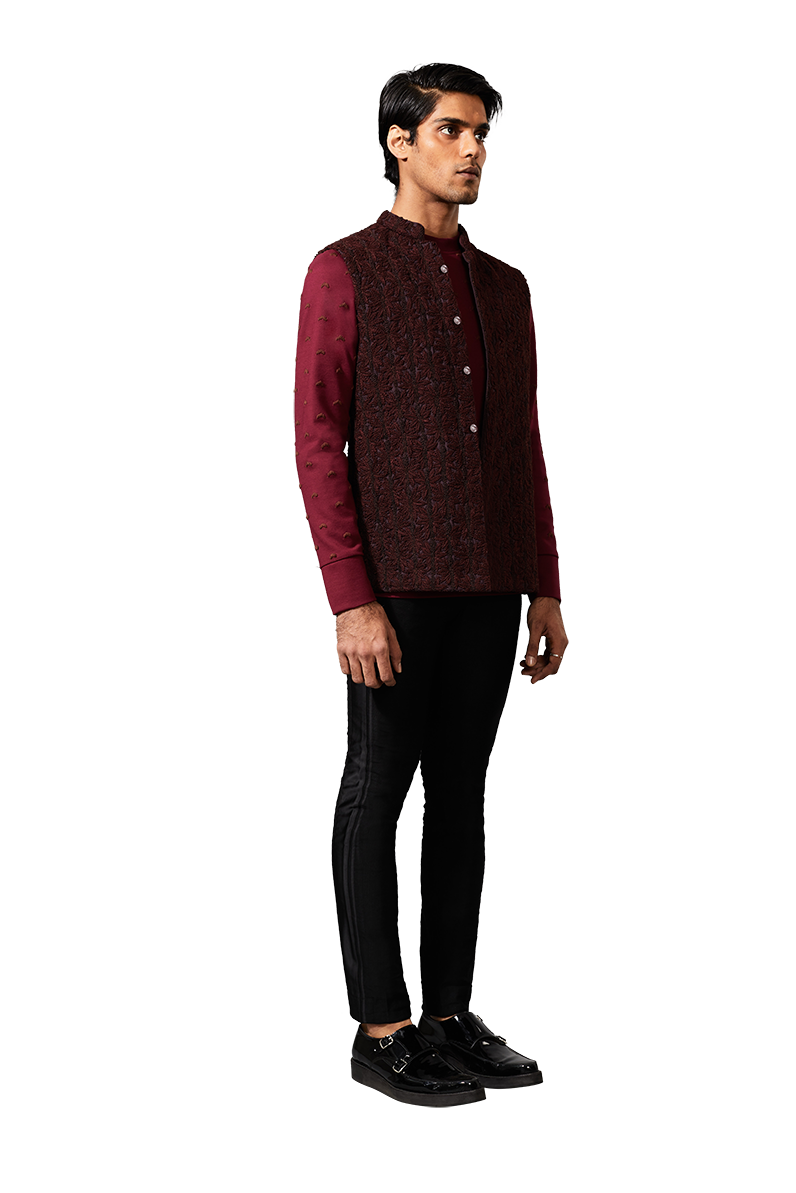PALM SLEEVELESS LONG KOTI  