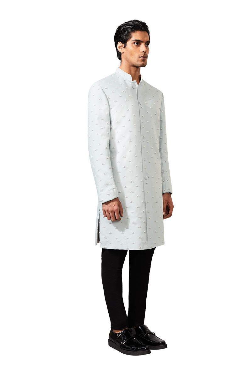 OUTSPREAD BOM ARROW BEADED SLATE BLUE JACKET  