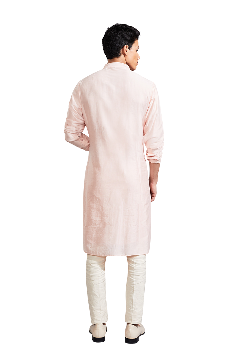 PLEATED BLUSH PINK KURTA  
